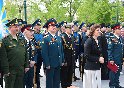 Выступление с поздравительным словом мамы военнослужащего,  увольняемого в запас